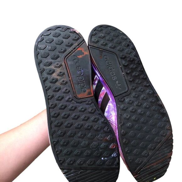 Rare Trashed Tie Dyed Adidas X_PLR Sneakers Size 12 - Picture 15 of 15